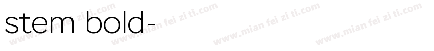 stem bold字体转换